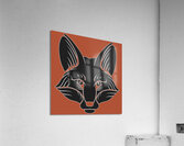 Fox head black Acrylic Print