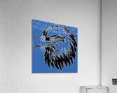 Eagle head black Acrylic Print