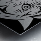 head tiger illustration white Metal print