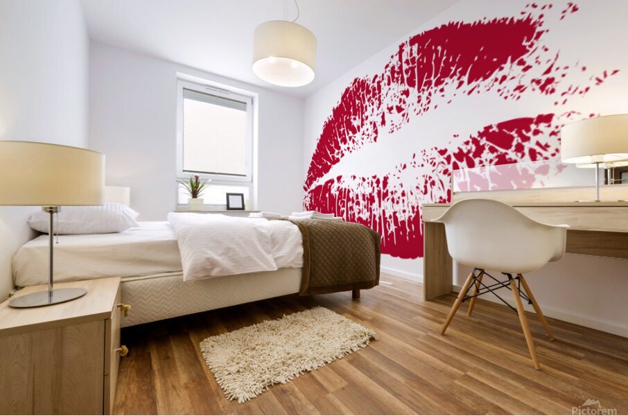 Lips red Mural print