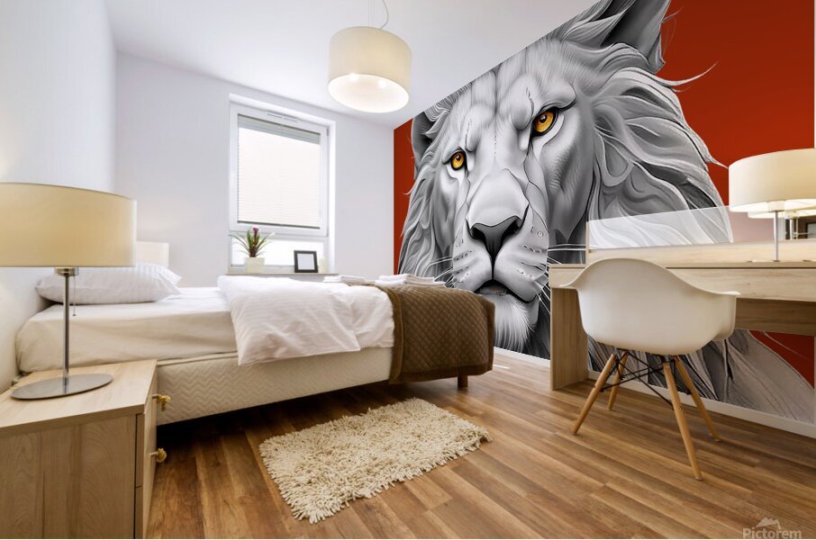 Lion head 5 Mural print