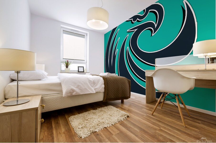head eagle 3 Mural print