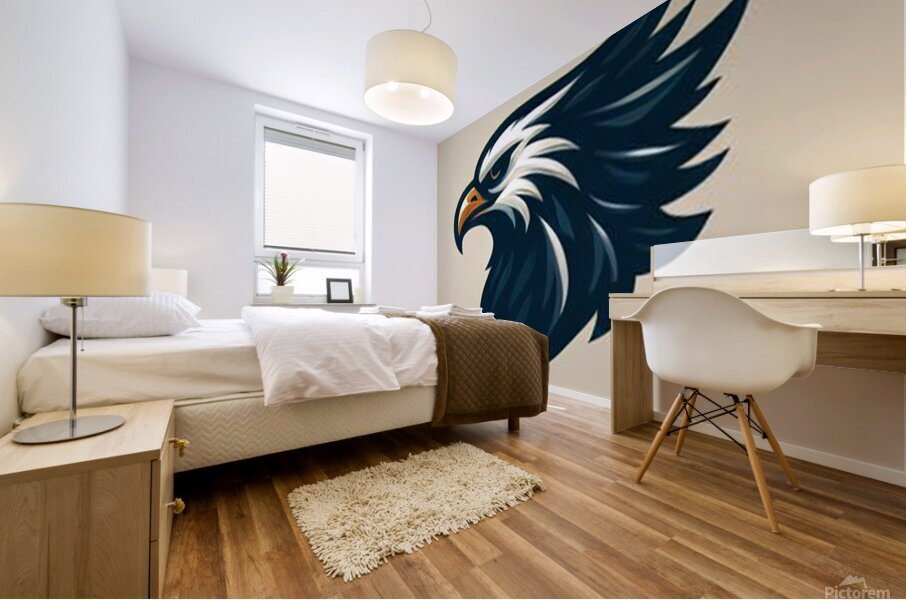 head eagle 13 Mural print
