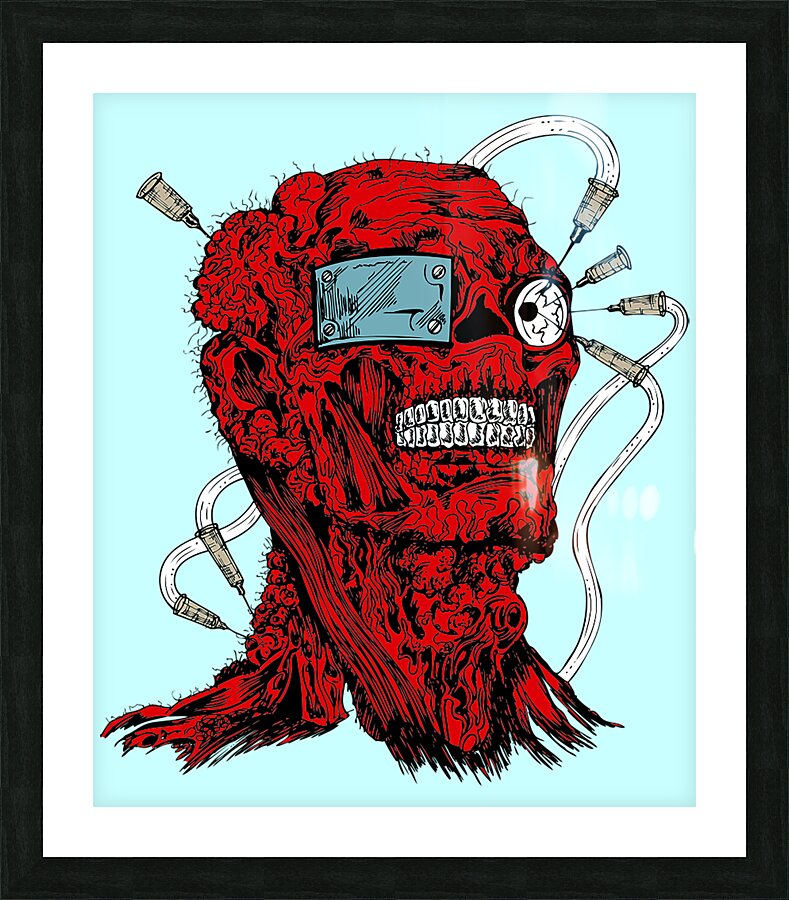 Zombie Injection Picture Frame print