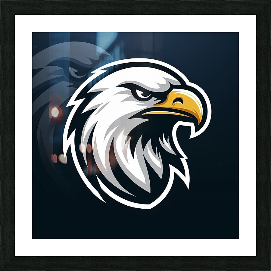 Head eagle 16 Picture Frame print