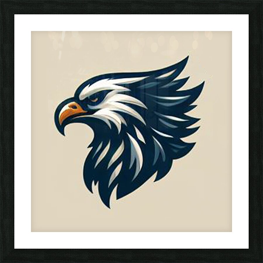 head eagle 18 Picture Frame print