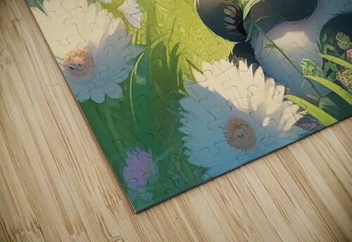 An animestyle digital illustration a baby panda 8 Bayu Perkasa puzzle