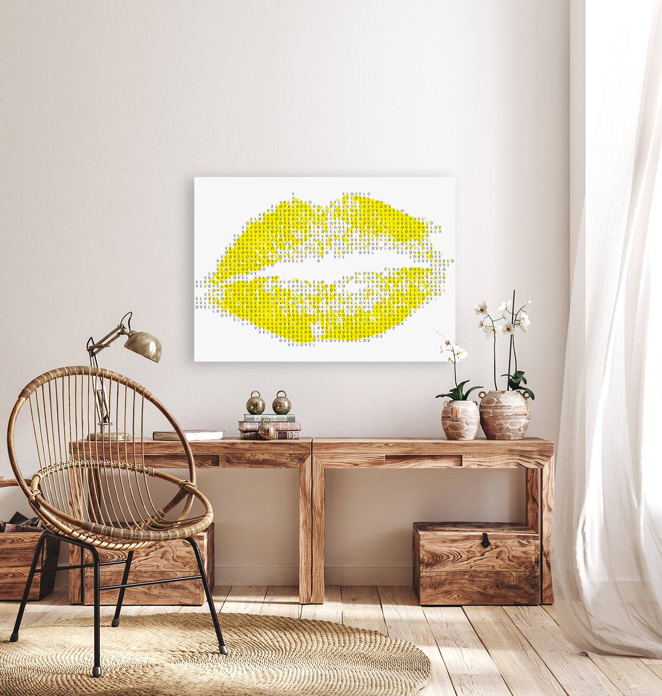 Lips yellow Reproduction