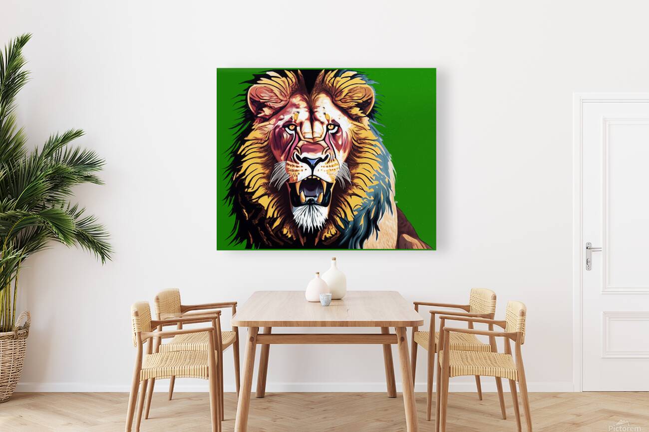 Lion head 9 Reproduction