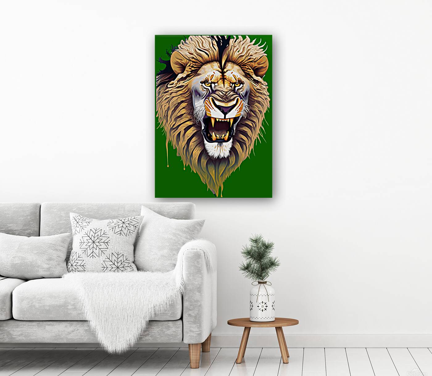 Lion head 13 Reproduction