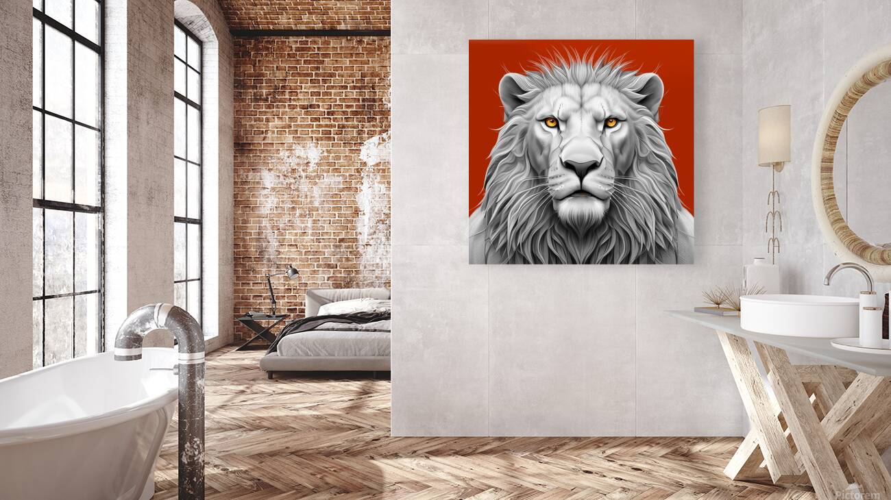 Lion head 5 Reproduction