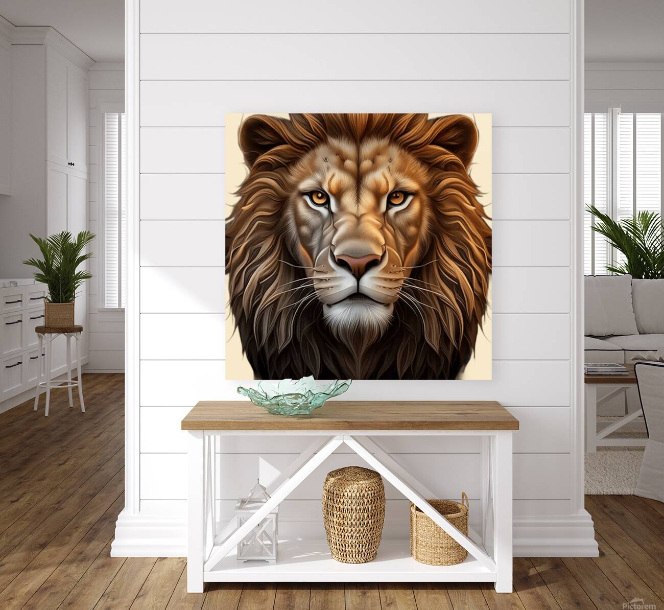 Lion head 1 Reproduction