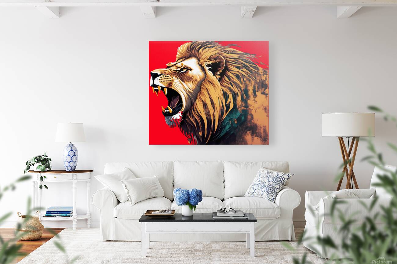 Lion head 10 Reproduction