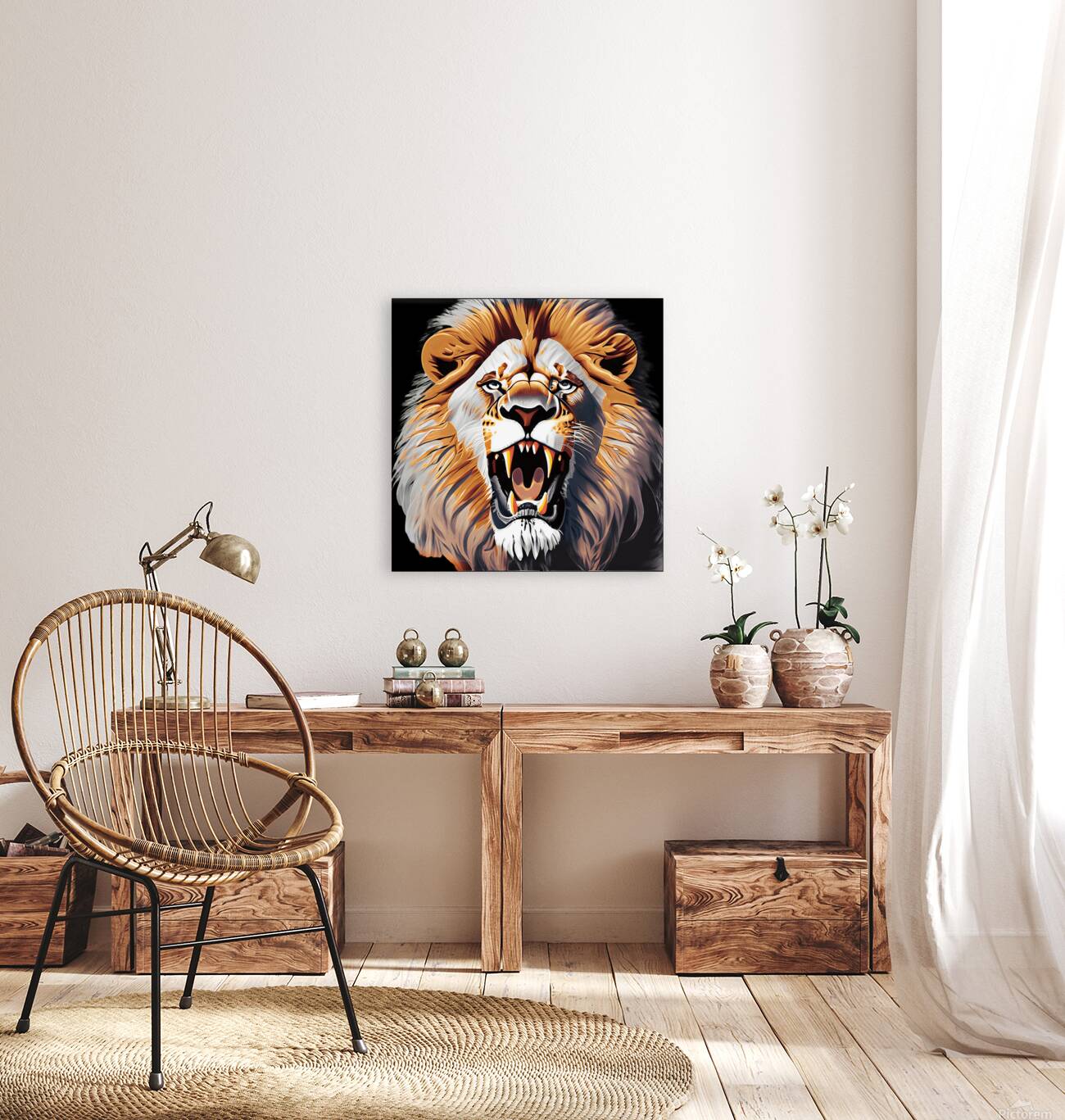 Lion head 7 Reproduction