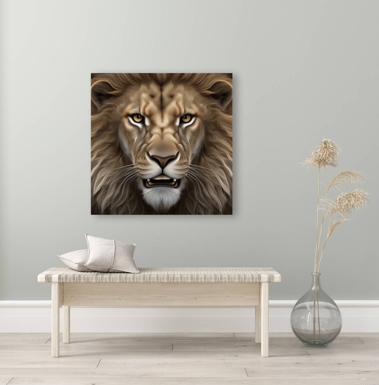 Lion head 2 Reproduction