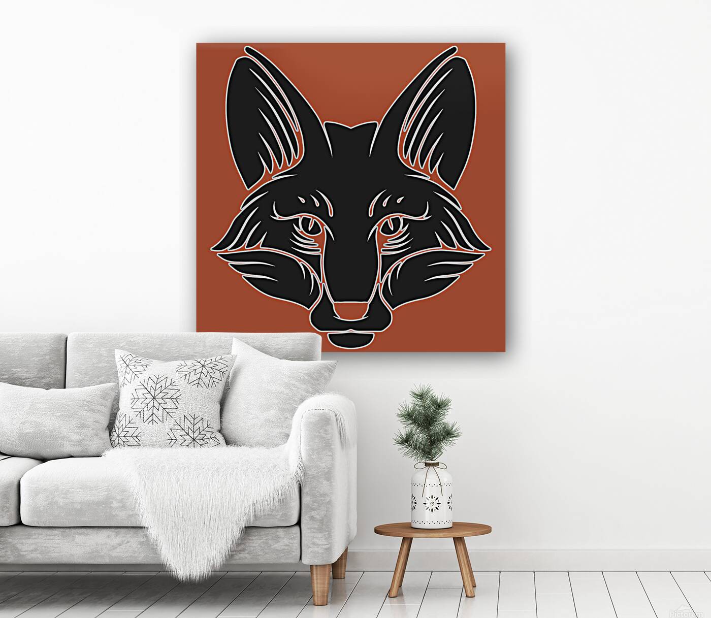 Fox head black Reproduction