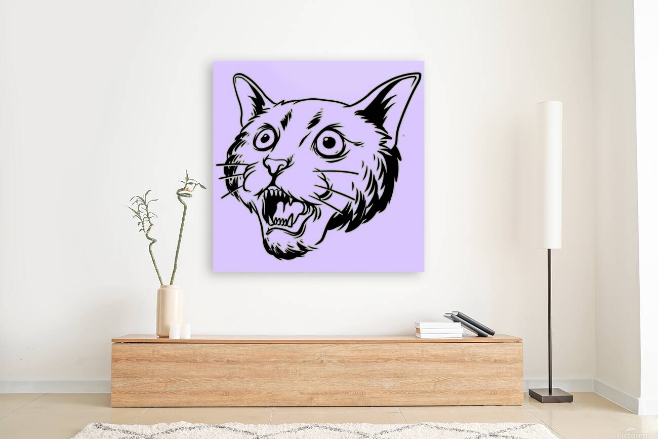 Cat head black Reproduction