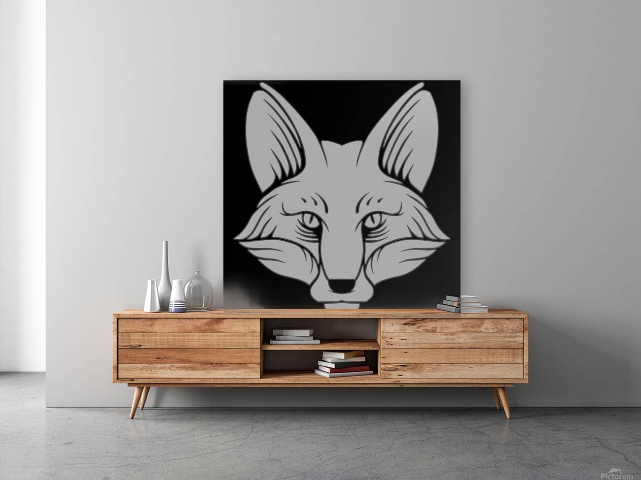 Fox head white Reproduction