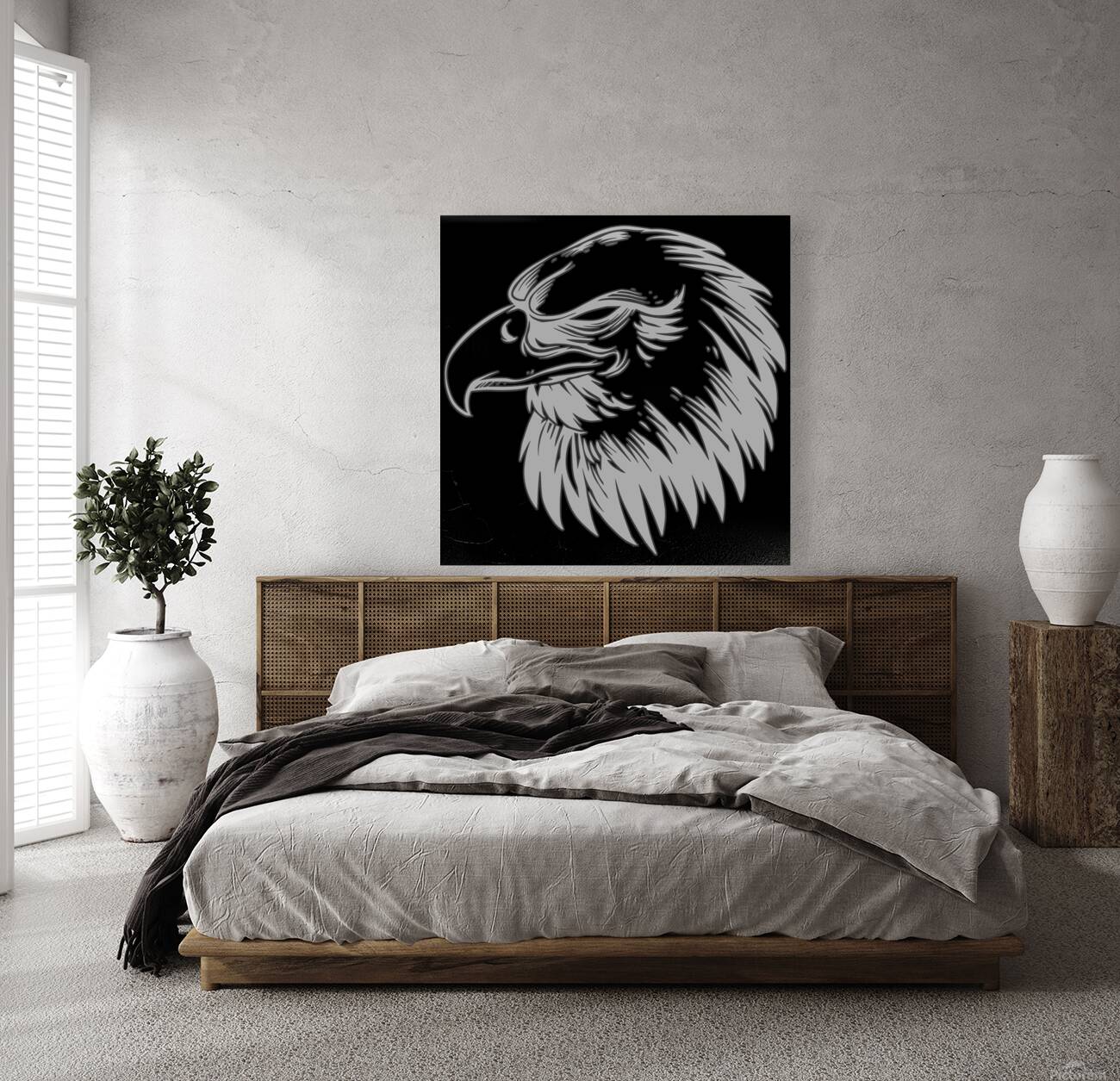 Eagle head white Reproduction