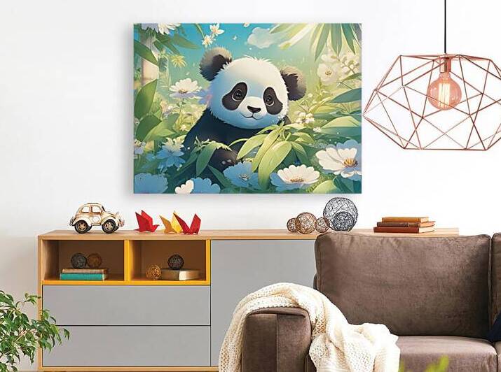 An animestyle digital illustration a baby panda 3 by Bayu Perkasa