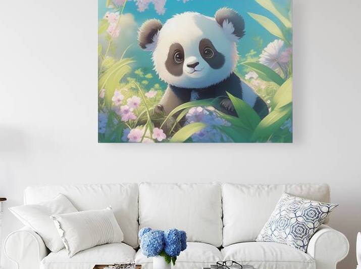 An animestyle digital illustration a baby panda 5 by Bayu Perkasa