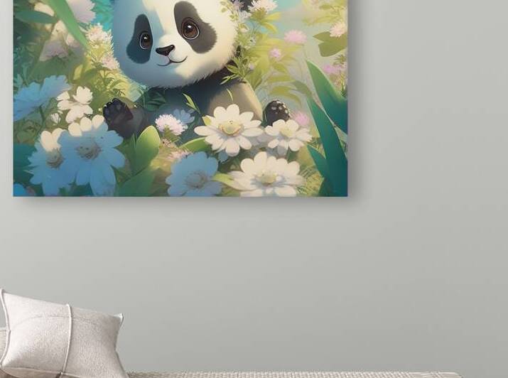 An animestyle digital illustration a baby panda 6 by Bayu Perkasa
