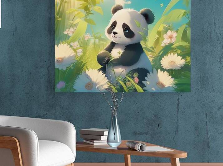 An animestyle digital illustration a baby panda 8 by Bayu Perkasa