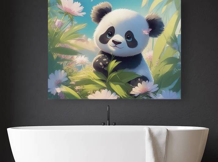 An animestyle digital illustration a baby panda 9 by Bayu Perkasa