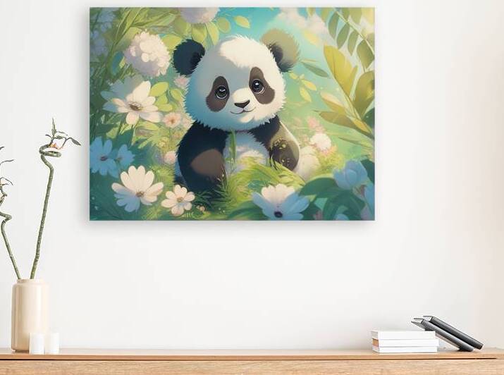 An animestyle digital illustration a baby panda 10 by Bayu Perkasa
