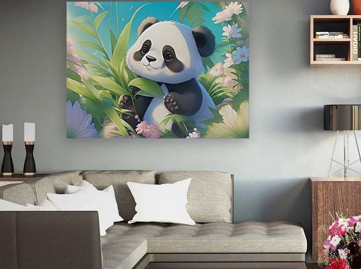 An animestyle digital illustration a baby panda 11 by Bayu Perkasa