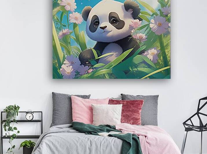 An animestyle digital illustration a baby panda 12 by Bayu Perkasa