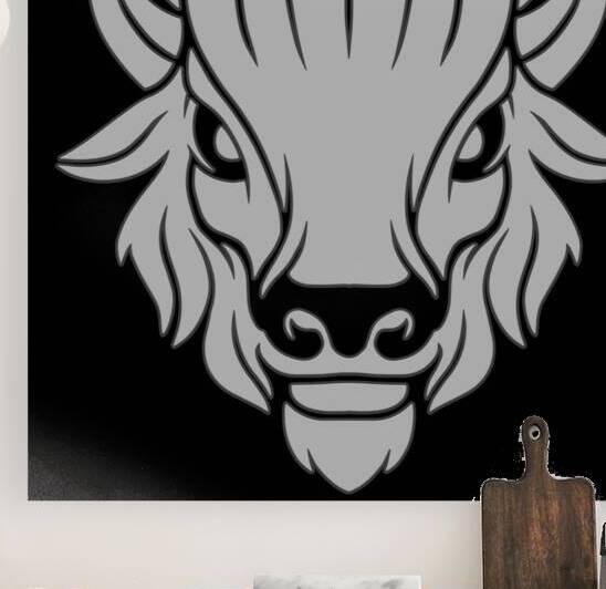 Bison head white by Bayu Perkasa