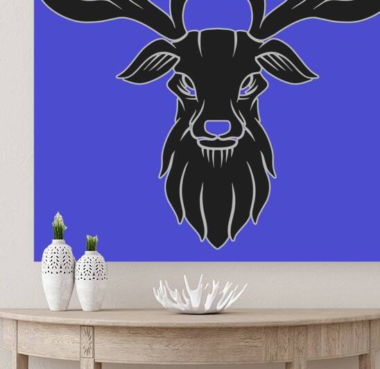 deer head face black by Bayu Perkasa