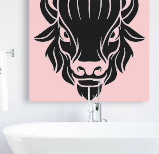 Bison head black by Bayu Perkasa