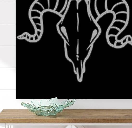 Goat skull head white by Bayu Perkasa