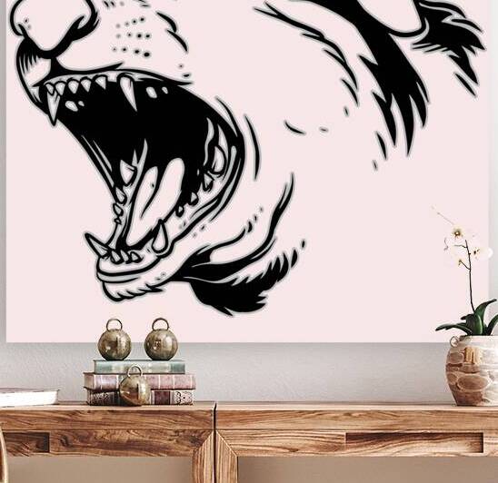Angry dog head black by Bayu Perkasa