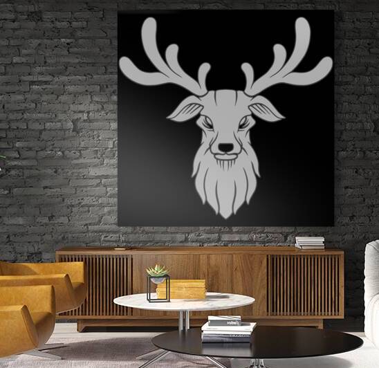 deer head face white by Bayu Perkasa