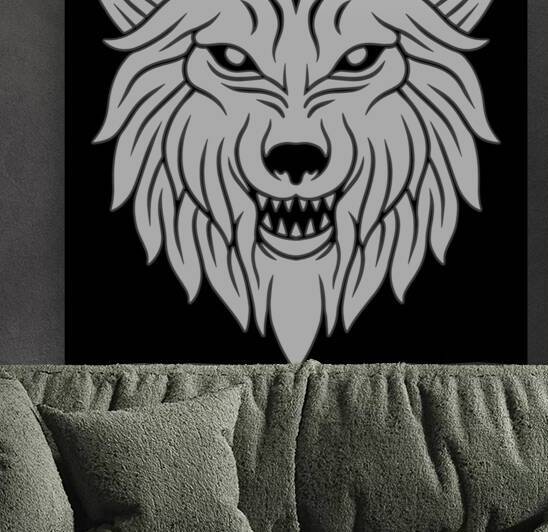 beast illustration animal head wolf white by Bayu Perkasa