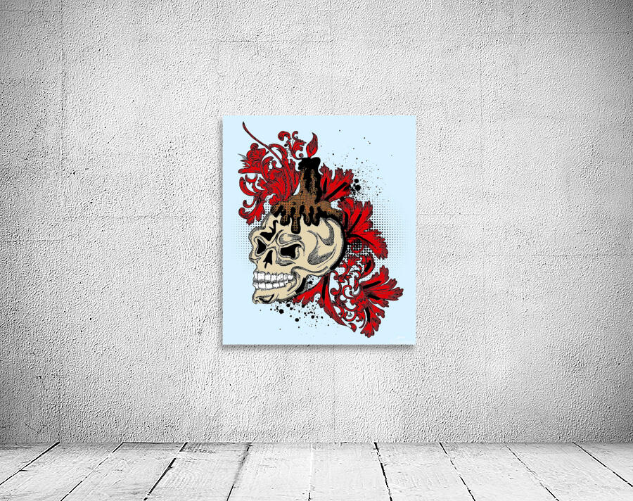 Flowering skull Wall Preview