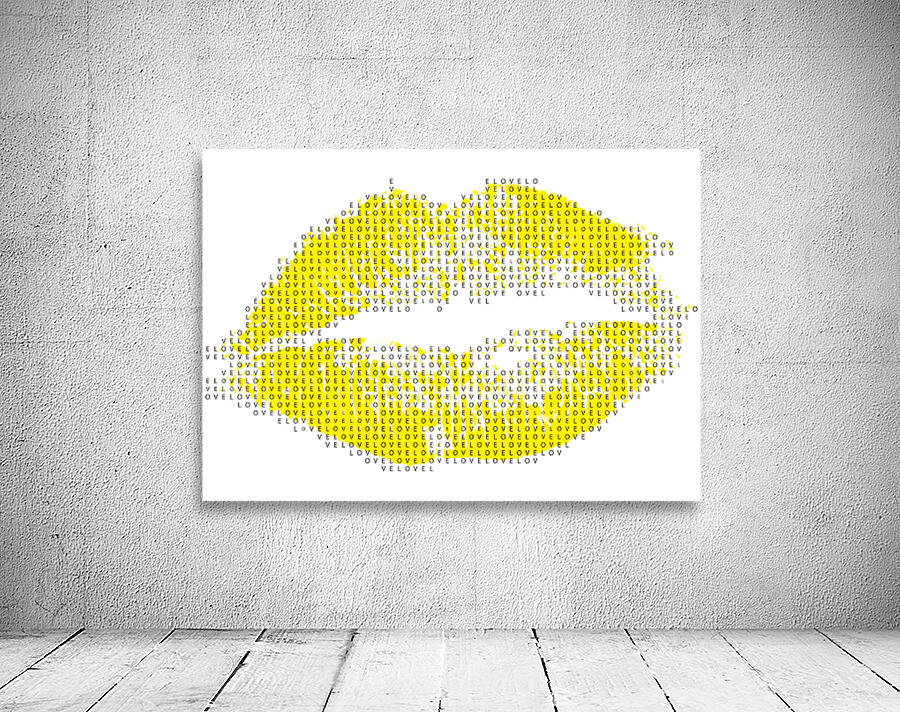 Lips yellow Wall Preview