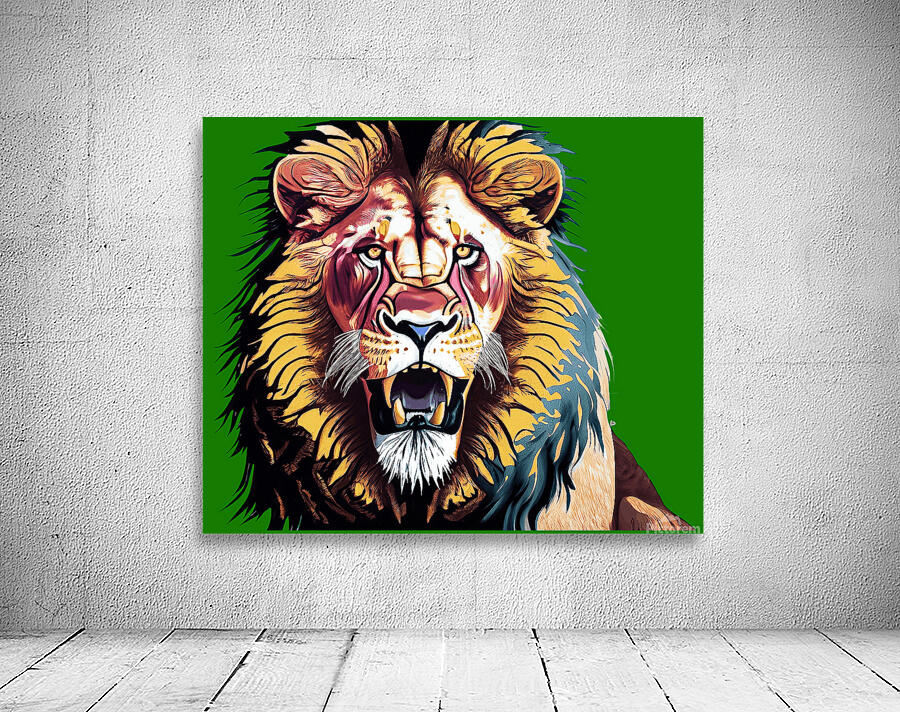 Lion head 9 Wall Preview