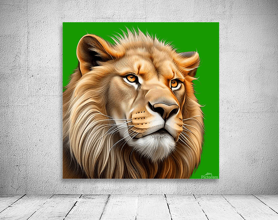 Lion head 3 Wall Preview