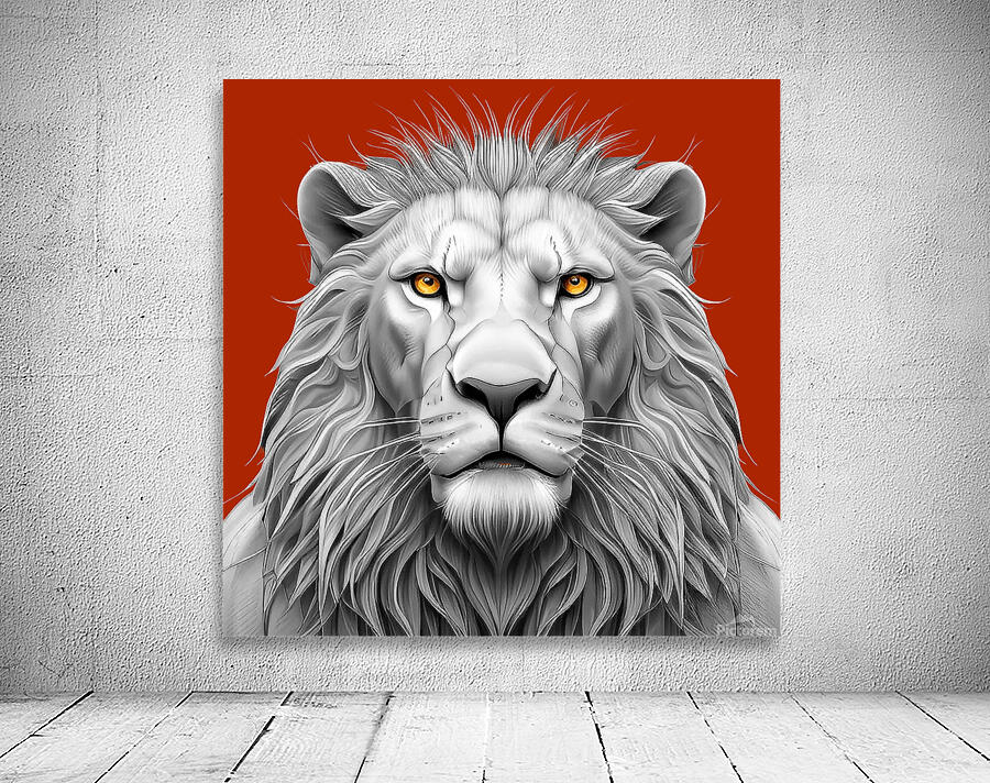 Lion head 5 Wall Preview