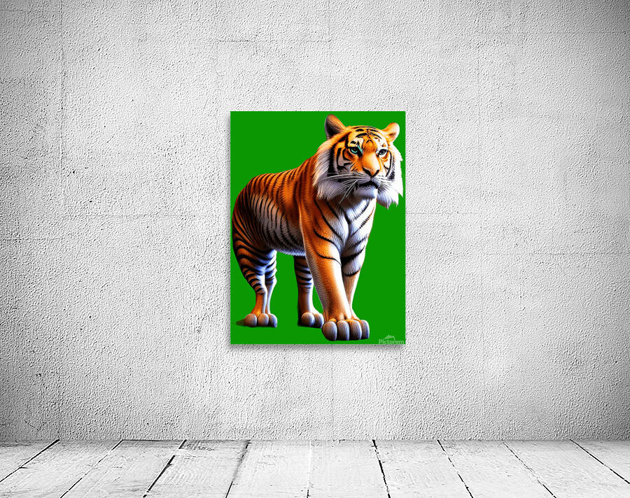 Tiger walking Wall Preview