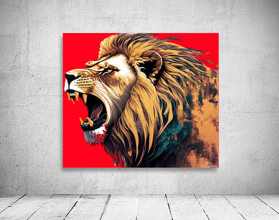 Lion head 10 Wall Preview