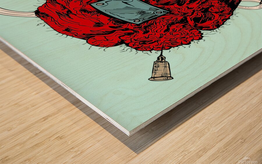 Zombie Injection Wood print
