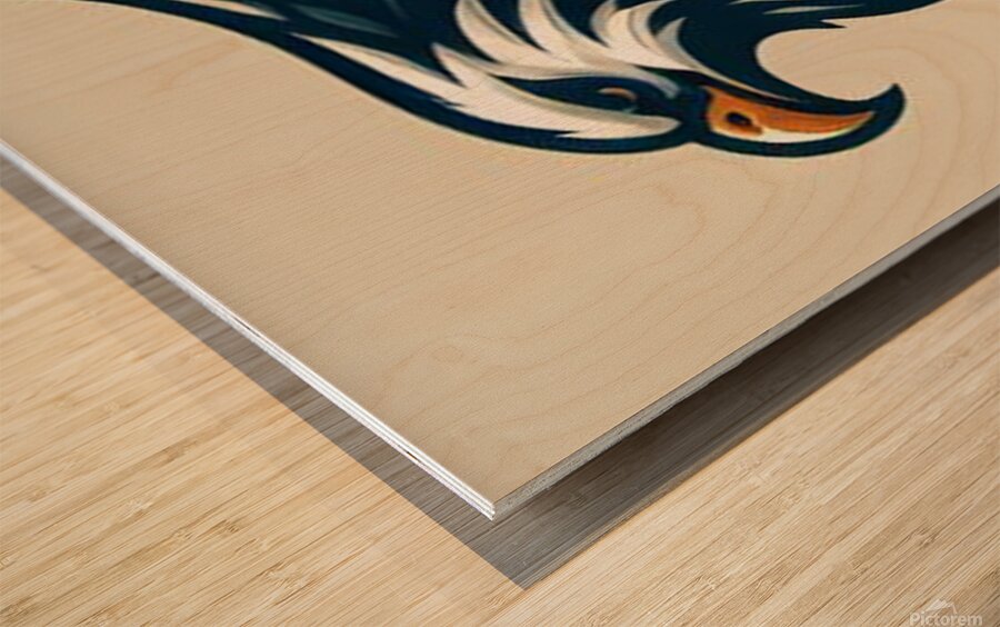 head eagle 18 Wood print