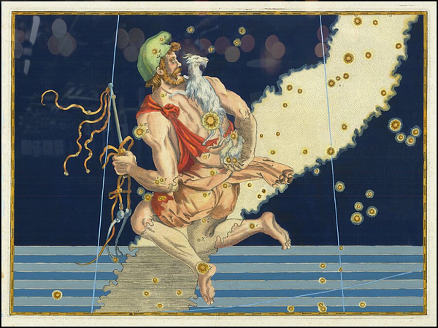 Constellation Auriga by Johann Bayer Published in 1624  by Posh Print