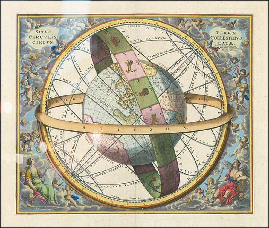 The Ptolemaic Universe  Position of the Earth in the Celestial Circles  by Cellarius  c. 1660  by Posh Print