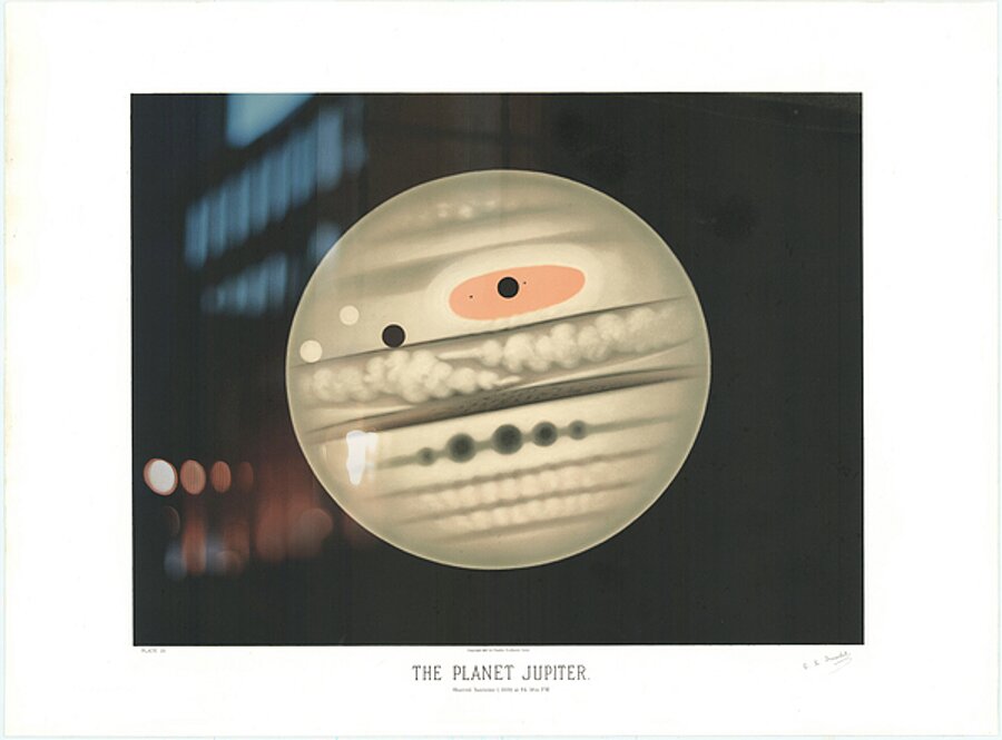 The Planet Jupiter by Etienne Leopold Trouvelot  c. 1882 by Posh Print